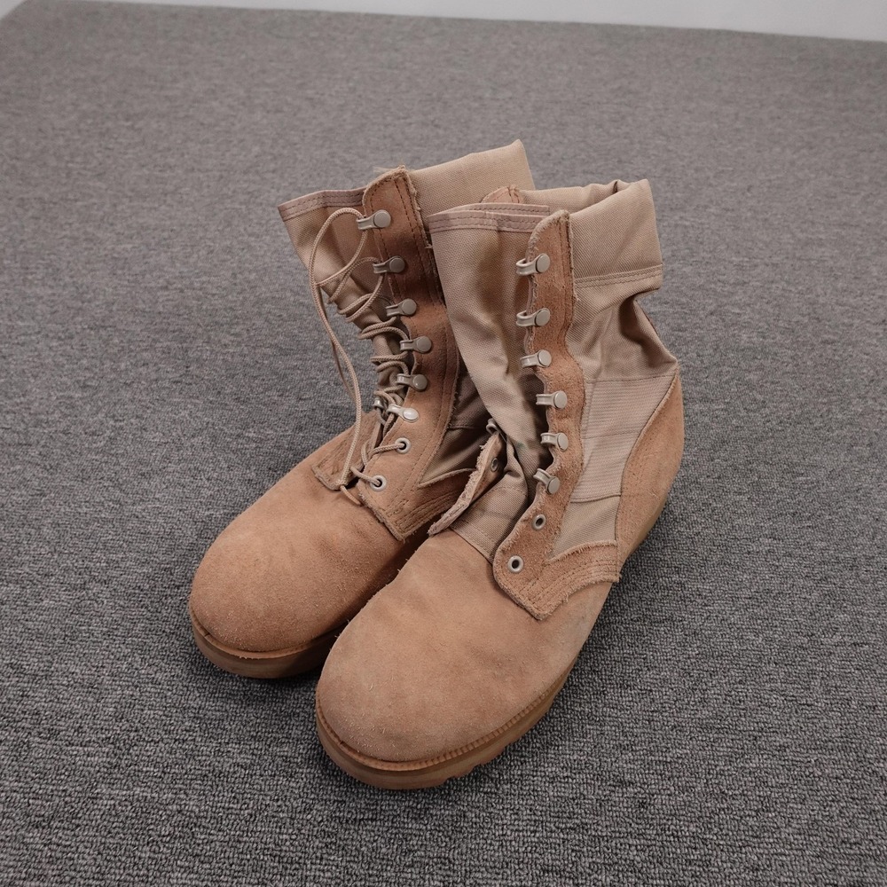 Altama Combat Boots Mens Size 9.5 Beige Suede Military Tactical Vibram Sole